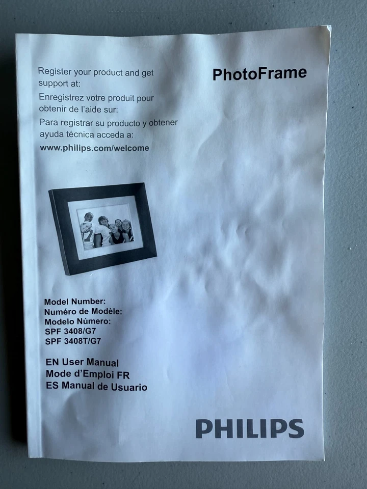 Philips SPF3407D/G7 7" Digital Photo Frame - Brown #954 - Image 2 of 4