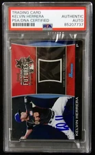 Kelvin Herrera Signed 2011 Bowman Draft Futures Game Relics Card #FGR-KH PSA Aut