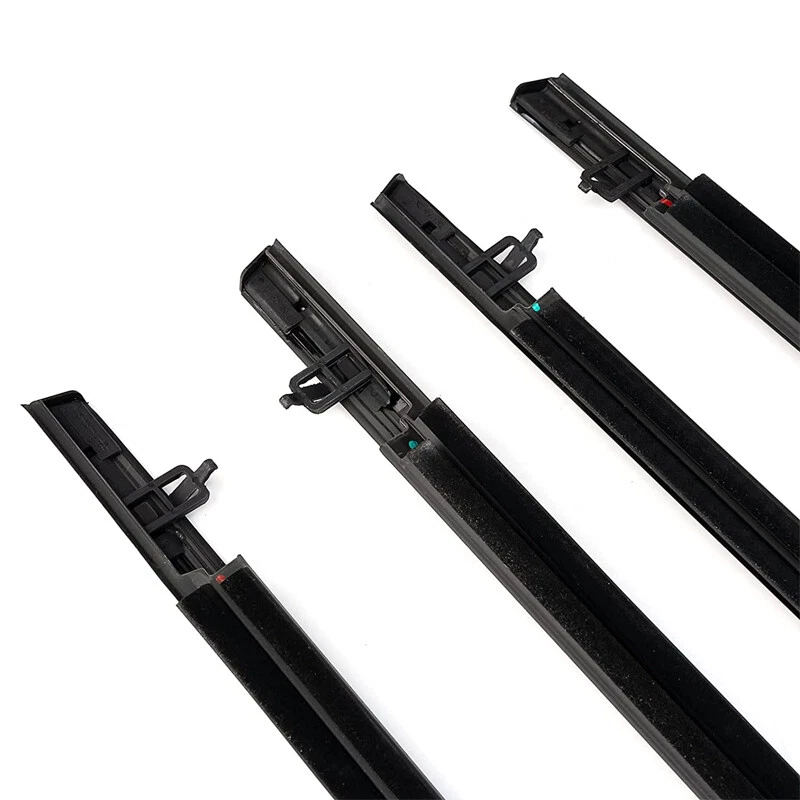 4PC Car Window Moulding Trim Weatherstrips Seal Fit For Honda Civic Sedan 06-11 - Image 4 of 4