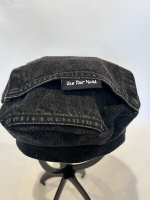 Upcycled Denim Jeans Beret Hat