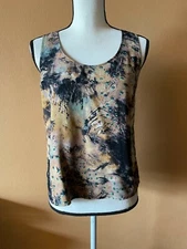 Citron Santa Monica Silk Blend Lined Sleeveless Tank Top Size XS