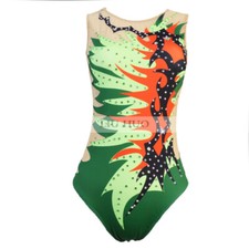 Costume da bagno sincronizzato bambina bambini competizione teamwear donna tute danza