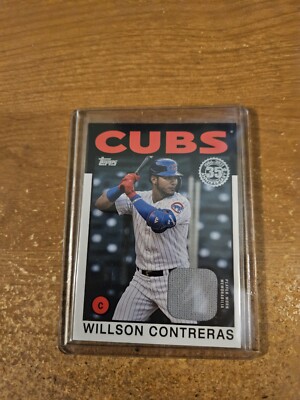 2021 TOPPS BASEBALL 35TH ANNIVERSARY RELIC #86R-WC WILLSON CONTRERAS CUBS NM/M
