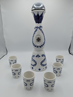 Clase Azul Tequila Flasche Reposado Shots Keramik Trinkset Geschenk