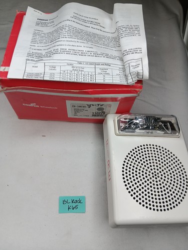 Cooper Wheelock E50-24MCWH-FW Speaker/Strobe *Wrong Box*