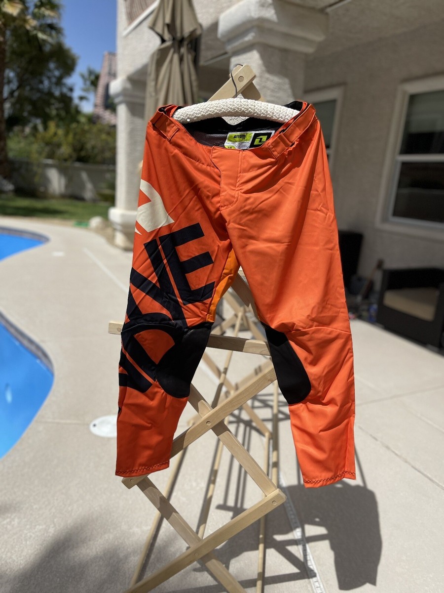 ONE INDUSTRIES Atom Lite Propaganda Orange Motocross MX BMX Pants