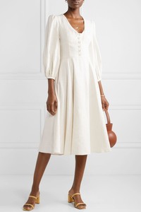 staud linen dress