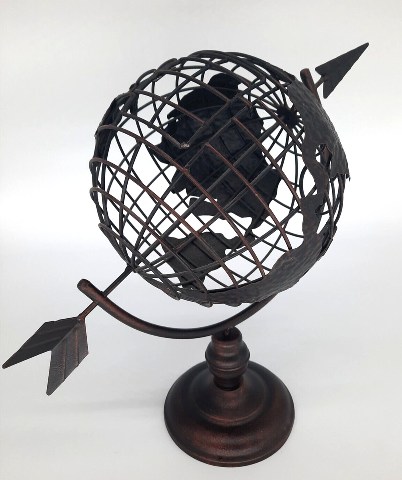 Corks of the World Metal Globe Cage Stand, 12” Tall x 14” Wide at Arrow
