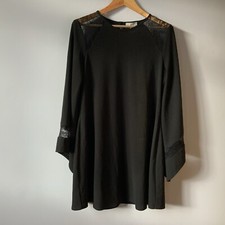 asos Christmas party dress Size 16 Black with lace inserts, BNWT