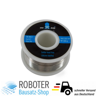Lötzinn 0,5mm 100g bleifrei lead free solder wire mit Flussmittel