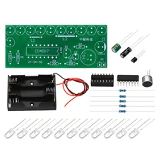 Soldering Practice Board, 1Set Electronics Kit Prototype PCB Board DIY , 4-12V