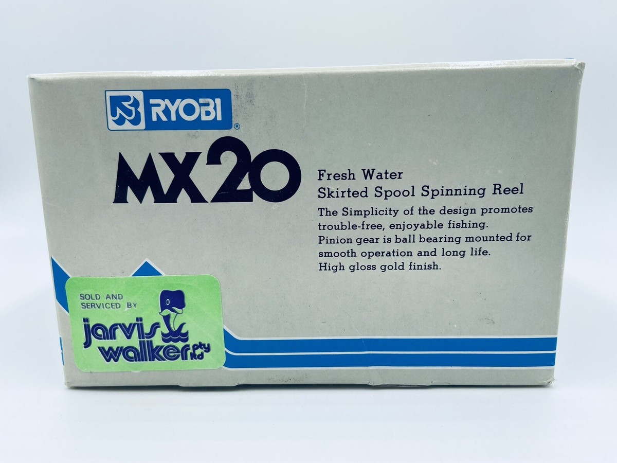 Vintage RYOBI MX20 Fresh Water Skirted Spool Spinning Reel Box