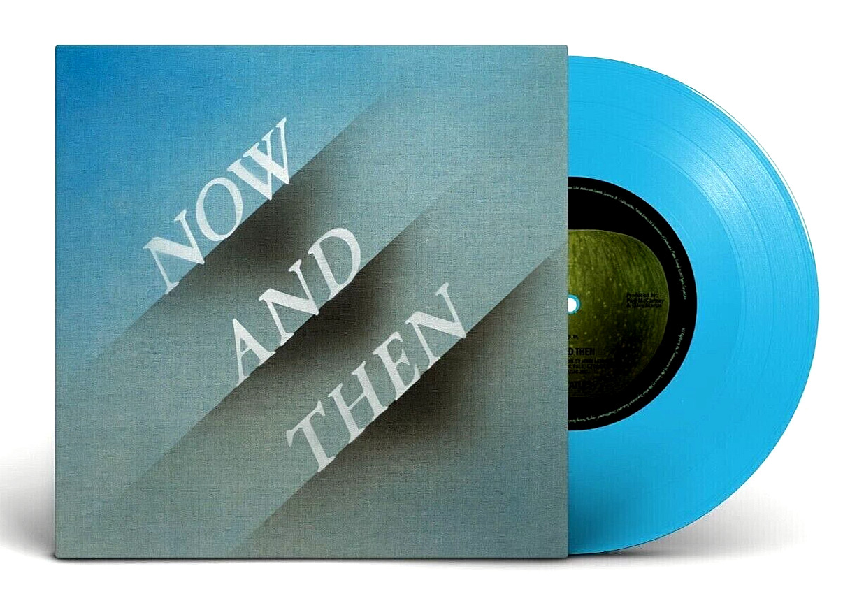 The Beatles Now and Then Blue 7" Vinyl 45 Sold Out Now Lennon McCartney Ringo