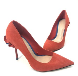 zara red high heels