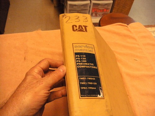CAT CATERPILLAR PS-110 ,130,180 Pneumatic Compacter SERVICE MANUAL 7MD1 7md50 - Picture 2 of 12