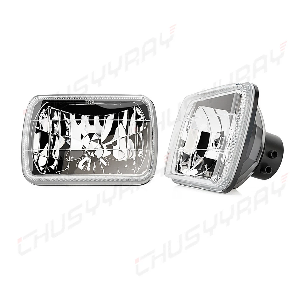 5x7" 7x6" LED Headlight Hi/Lo Sealed Beam DRL Fit Ford F600/700/800 FT900 F100 - Image 3 of 4