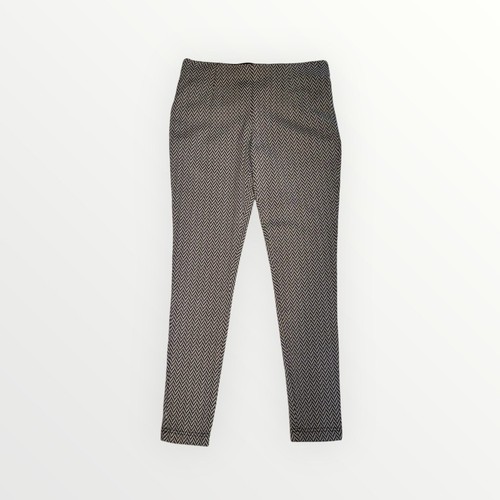 CALVIN KLEIN CK Dressy Pants Flat Panel Leggings C@@L Chevron Print Size 4 EUC - Picture 4 of 24