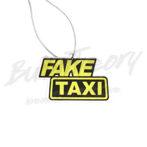 NEW JDM Air Freshener - FAKE Taxi "In Service" Hanging Air Freshener - Foto 1 di 1