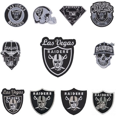 Wholesale Las Vegas Raiders Nation Football Sew Embroidered Iron on Patch Random