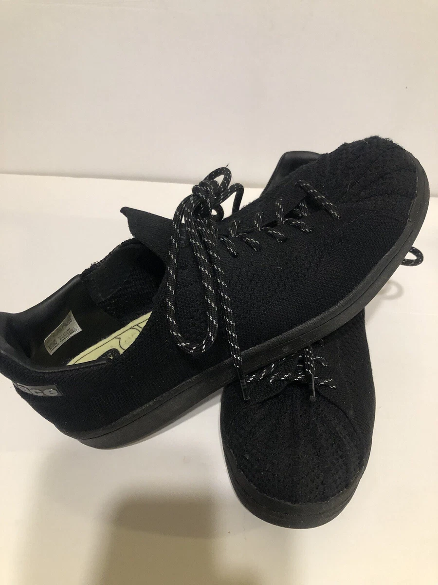 Adidas  Mens Black Pharrel Williams Human Race Sneakers Prime Superstar Sz 8.5 adidas x Pharrell Williams Men main image 4