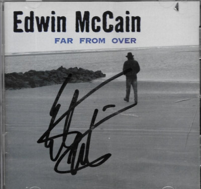 EDWIN MCCAIN autographed FAR FROM OVER Cd COVER +CD
