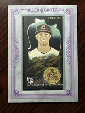 2023 Topps Allen & Ginter X Tyler Freeman Silver Framed Mini Gold Auto #1/5 SSP