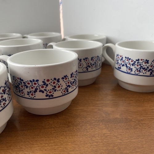 Richard GInori Laveno 11 espresso cups Italy 2 1/2” Solid Strong Excellent - Picture 5 of 23