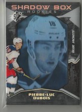 2017-18 Upper Deck SPX Rookie Shadow Box Card Pierre-Luc Dubois #ed 189 / 298
