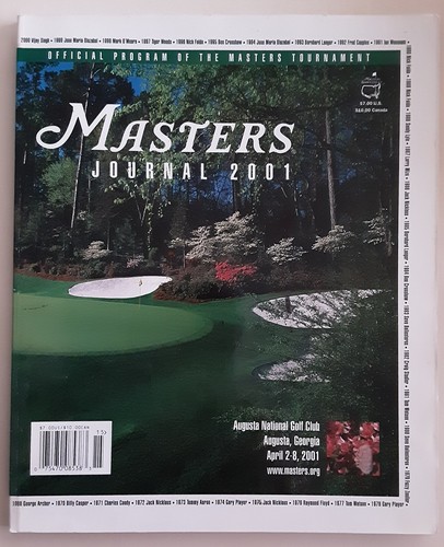 Augusta National Golf Tournament Masters Journal 2000 And 2001 (Olazabal, Singh) - Picture 2 of 6