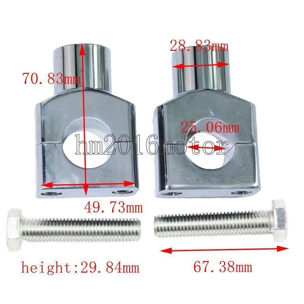 2pcs 1" 25mm Motorcycle Handlebar Riser For Honda VTX 1300 1800 C2 T2