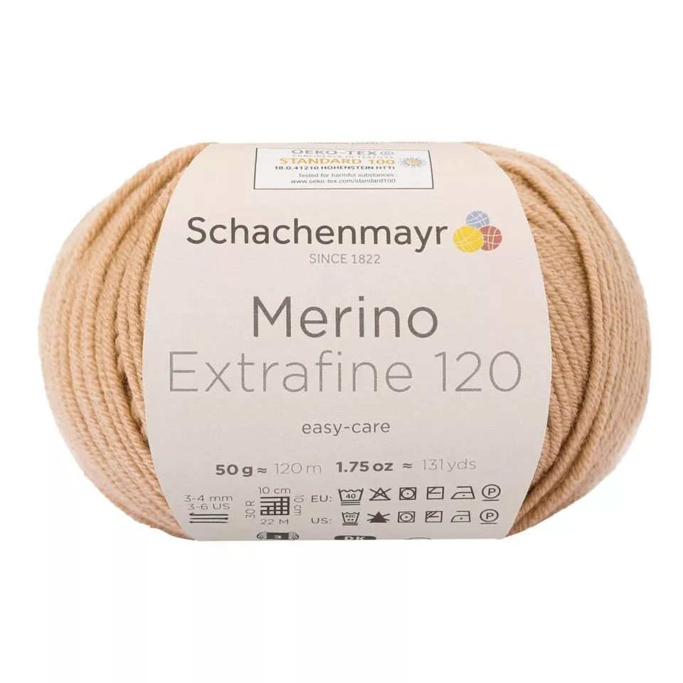 Schachenmayr MERINO EXTRAFINE 120 reine Schurwolle superwash N.3-4mm 50g/120m - Bild 3 von 4