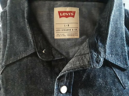 levi denim shirt ebay
