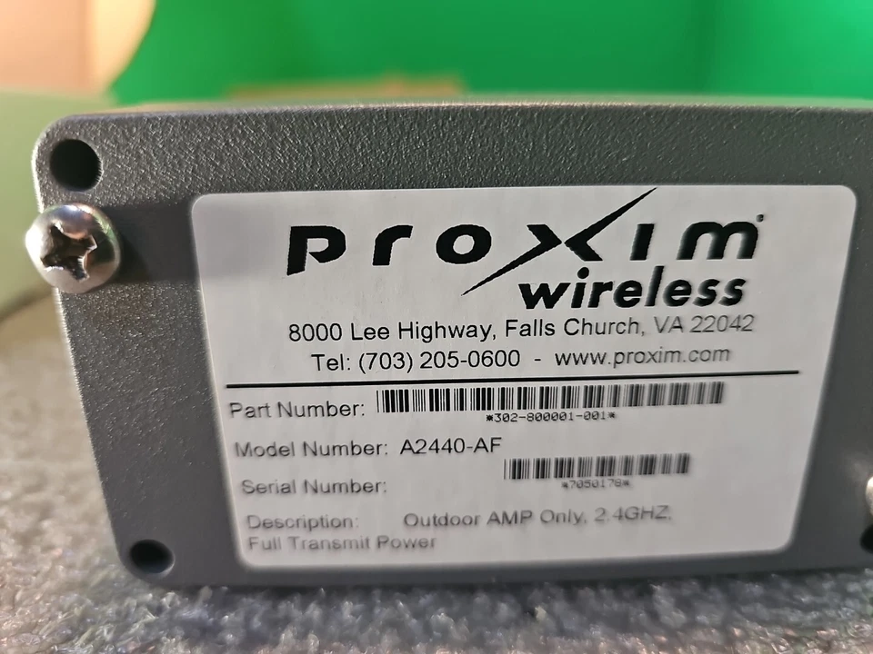 Amplificador inalámbrico Wifi bidireccional de 2,4 gig amplificador de potencia exterior Proxim A2440-af Foto 4 de 4
