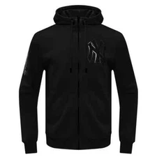 Pro Standard - MLB New York Yankees Triple Black Logo Men's Full Zip Hoodie