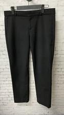 Banana Republic Ryan Black Trouser Size 2 Straight Leg 4 Pockets Flat Front E1