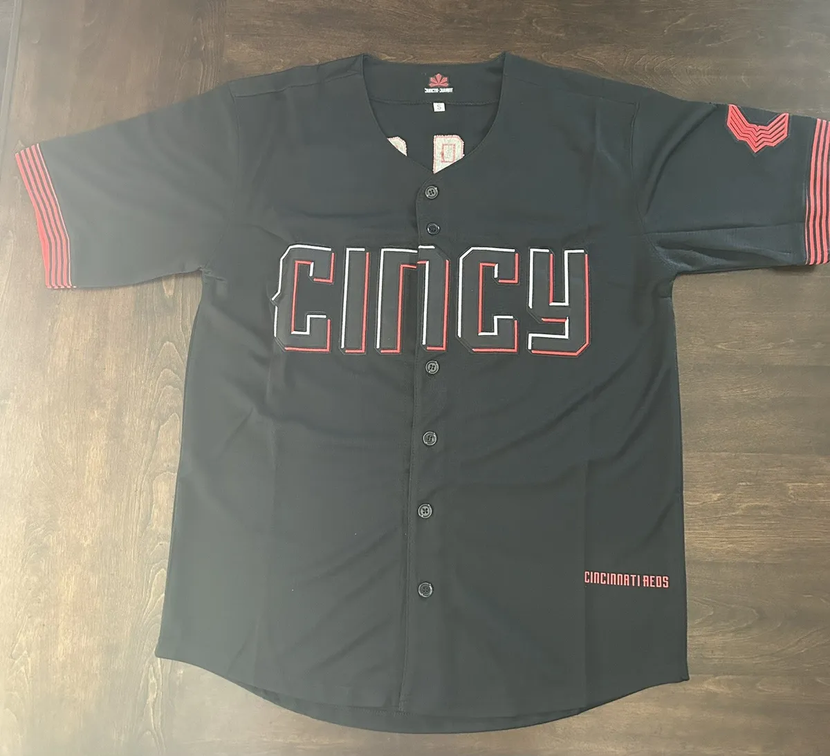 Elly De La Cruz #44 Cincinnati Reds Stitched Jrsy Black City 1st