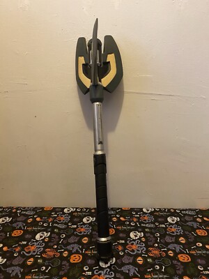 2009 Hasbro Nerf N-Force Master Mace Foam Battle Axe 3 Blade 28'' Long Toy