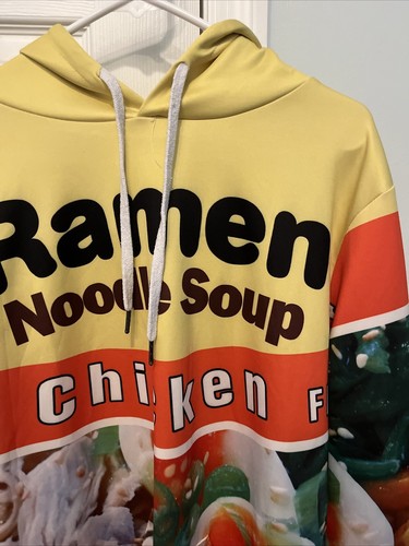 Ramen Noodle Soup Chicken Flavor Hoodie Sweatshirt Adult M - Picture 3 of 9