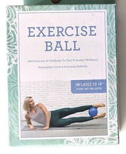 Best brands Exercise Ball Green Inflates to 14 inches