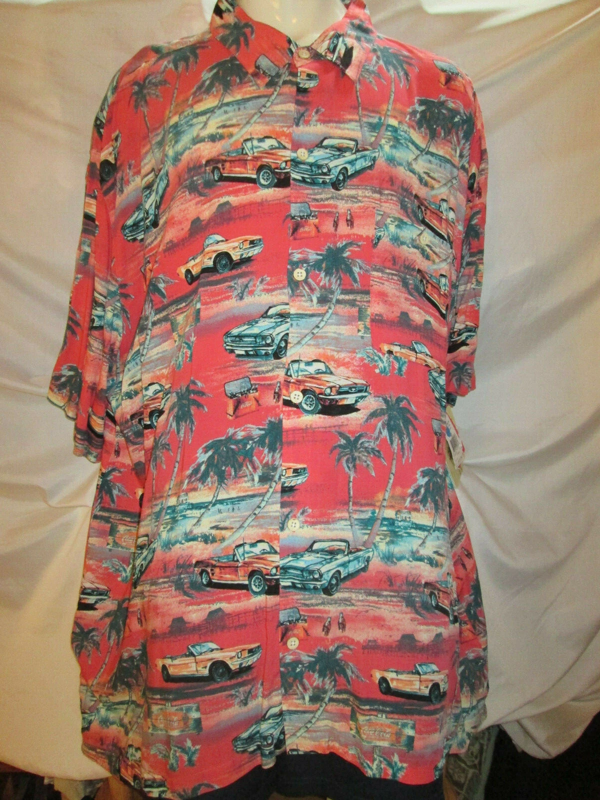 NWT Joe Marlin Men's Hawaiian Shirt 4X Rayon