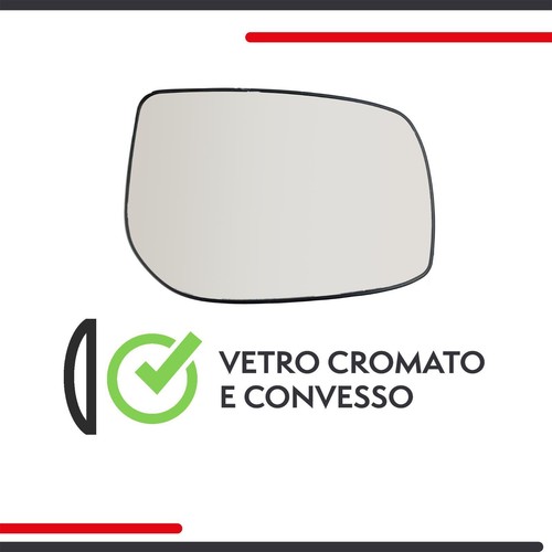 Vetro Specchietto destro per TOYOTA YARIS/AURIS (CON RISCALDAMENTO), Vetro - cro - Imagen 8 de 10