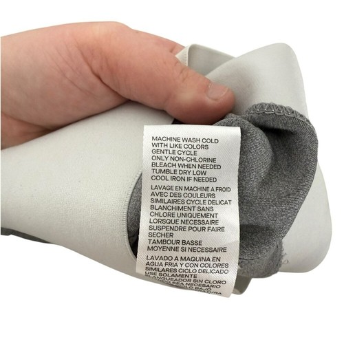 Good American Core Power Racerback Gummiband Sport BH grau/weiß Gr. 1 (S) - Bild 11 von 11