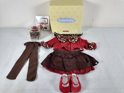 Ensemble Vêtements Léopard Pour Poupée American Girl Bitty Baby - 5 Pièces, Occasion