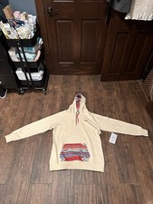 NWT Hooey Ladies Rope Like A Girl Cream Hooded Pullover Sweatshirt Laramie XL