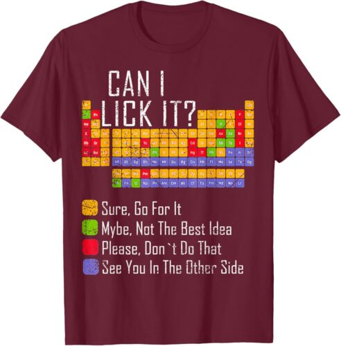 Can I Lick It Funny 100 days of School Periodic Table T-Shirt Hoodie - Picture 17 of 17