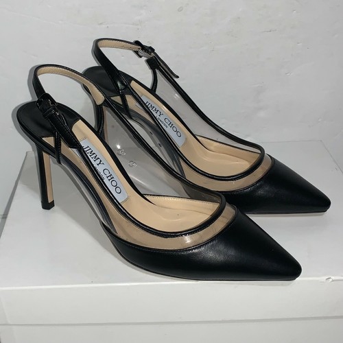 Jimmy Choo Erin 85 PVC \u0026 Leather 