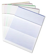 Blank Computer Checks in Various Styles & Colors