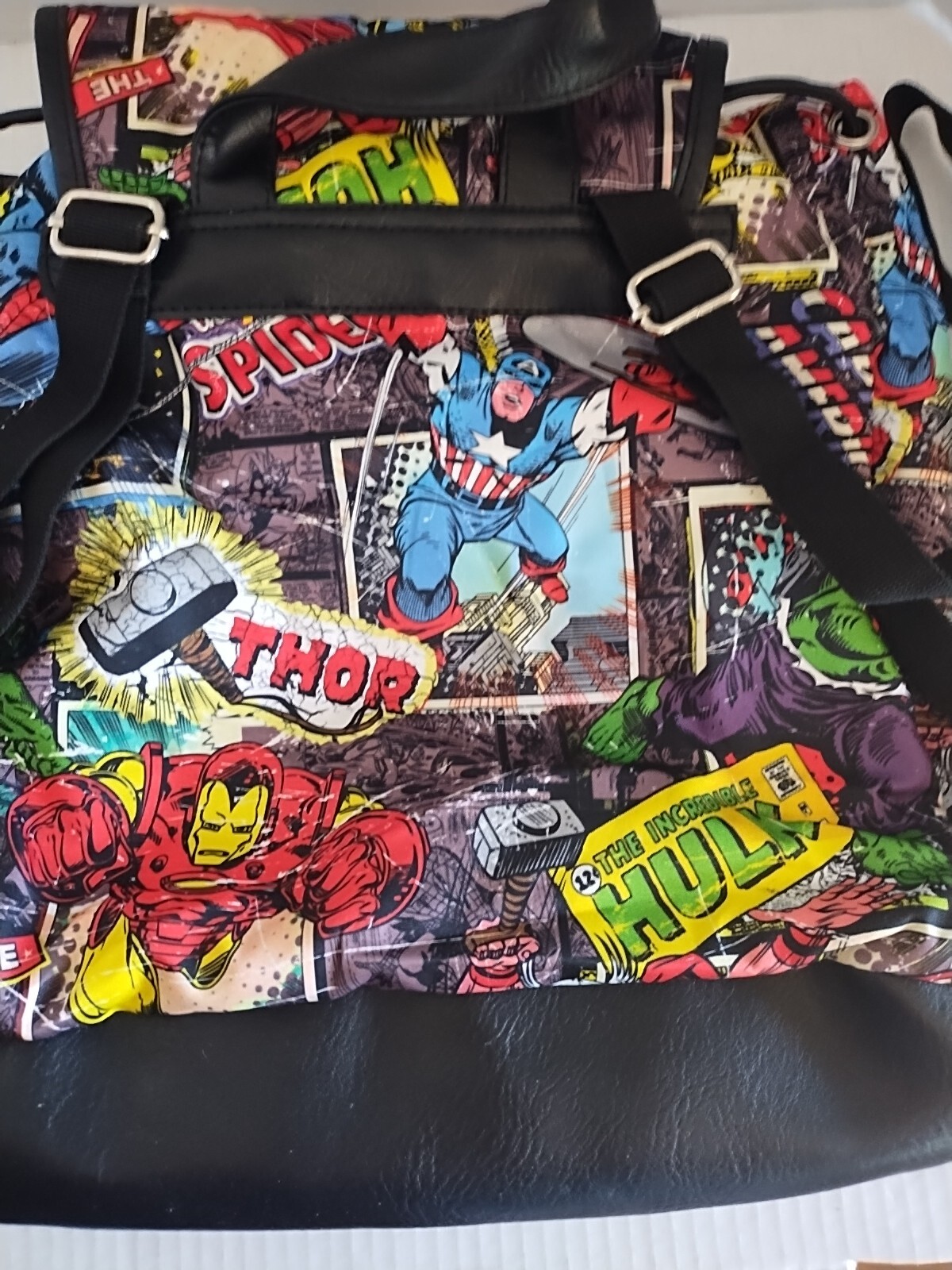 Marvel Comic Book Backpack Drawstring Rucksack Av… - image 6
