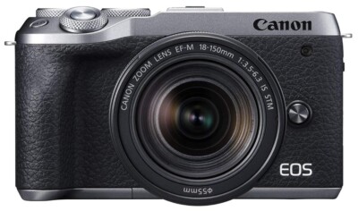Canon Mirrorless SLR Camera EOS M6 Mark II EF-M18-150 IS STM Lens Kit Silver