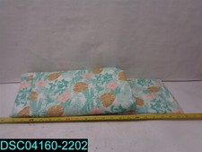 TWIN XL Soft Microfiber Tahiti Palm Signature Flat Sheet And Pillow Case